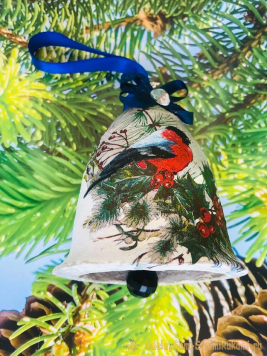 Как сделать елочная игрушку &laquo;Колокольчик&raquo; из бумаги