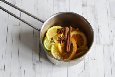 Безалкогольный глинтвейн с соком