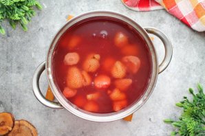 Кисель из клубники