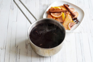 Безалкогольный глинтвейн с соком