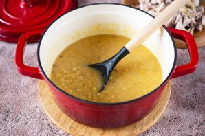 Гороховая каша с мясом