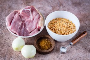 Гороховая каша с мясом